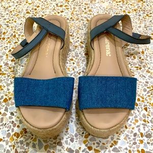 Macarena authentic made in Ibiza Spain espadrille denim sandals